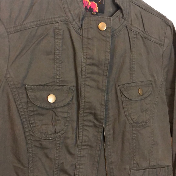 OD green military style jacket from forever 21 - Picture 2 of 4